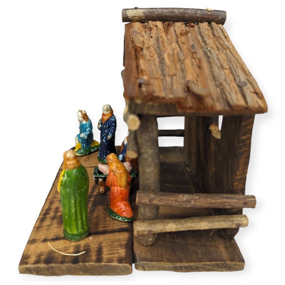 Vintage Rustic/Primitive Nativity Scene - Picture 3 of 14